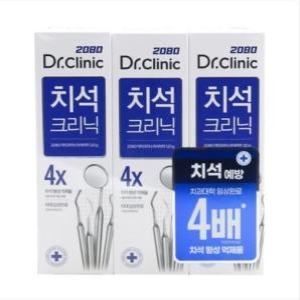 2080 닥터크리닉 치석 치약 120g (3개)_이미지