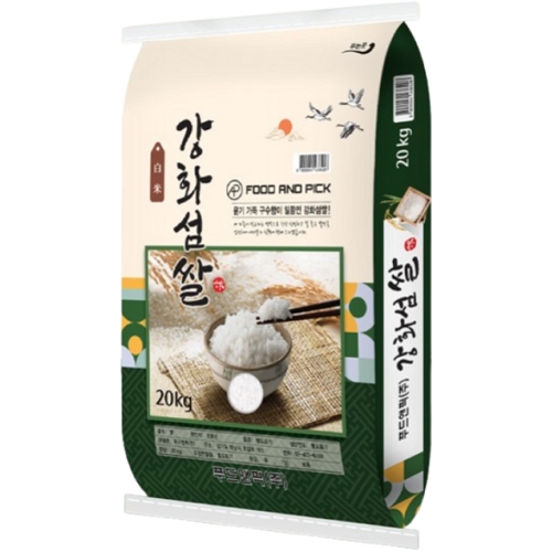 푸드앤픽 2025 강화섬쌀 상등급 20kg (1개)_이미지