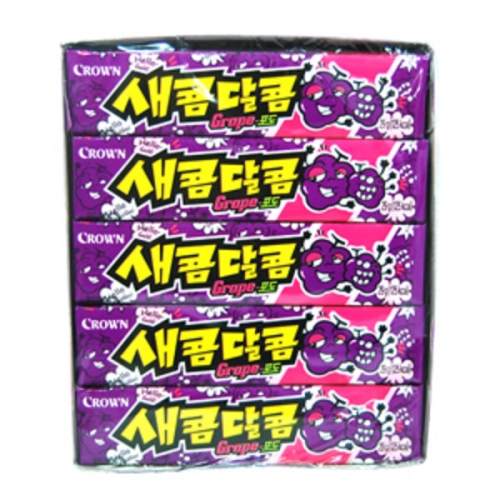 크라운제과 새콤달콤 포도 29g (15개)_이미지