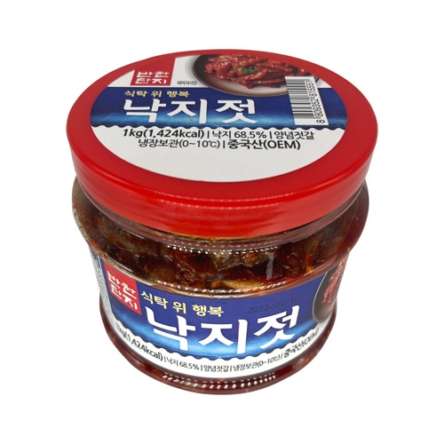 반찬단지 낙지젓 1kg이미지입니다. 누르면 해당 게시물로 새창이동합니다.