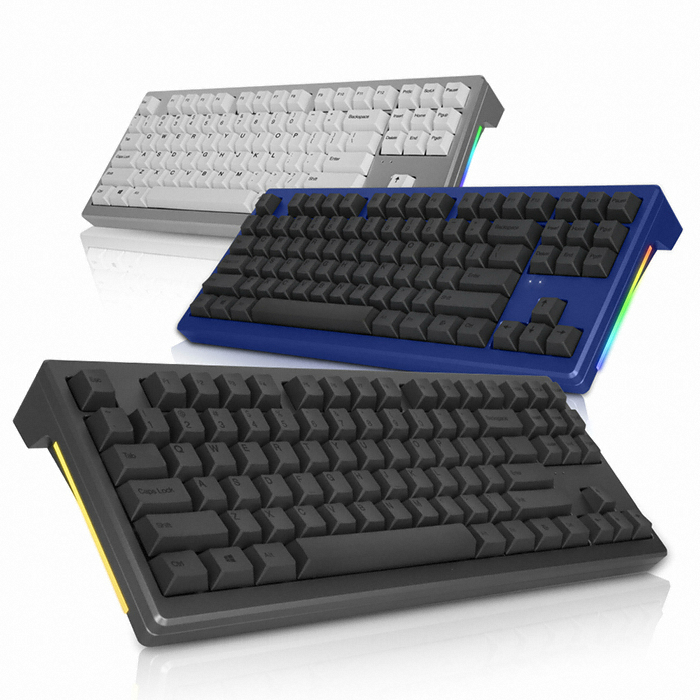 앱코 AR87 CNC 풀 알루미늄 체리키보드 (다크그레이, 저소음 적축)_이미지