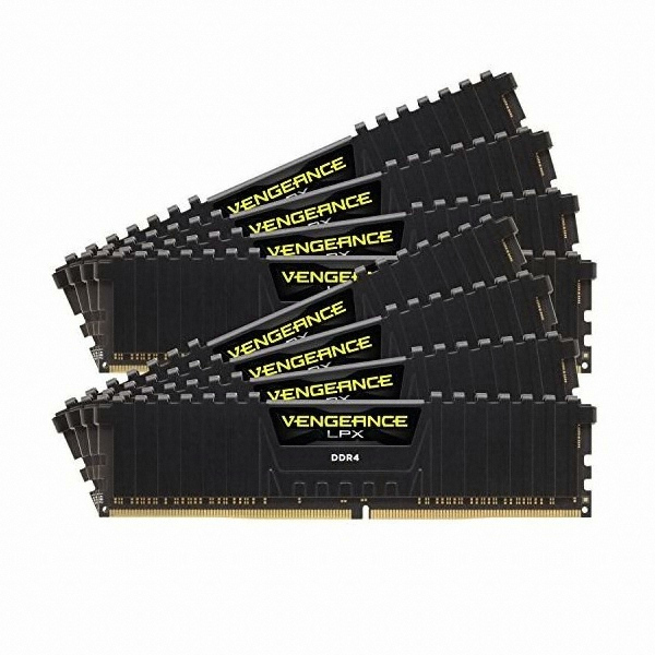 CORSAIR DDR4-2133 CL13 VENGEANCE LPX BLACK 패키지 해외구매 (128GB(16Gx8))_이미지