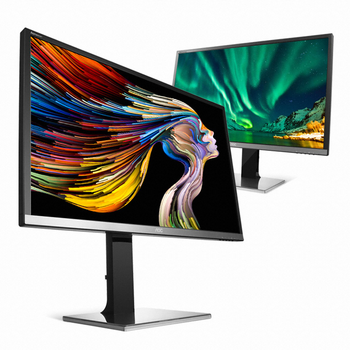 알파스캔 AOC U3277 UHD 피벗 높낮이 무결점_이미지