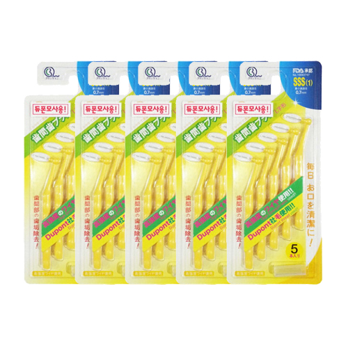 부러쉬라인 ㅤ에버덴 치간칫솔 L자형 SSS 0.7mm 5개 (5개)_이미지