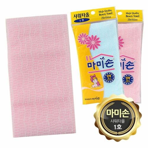 마미손  샤워타올 1호 면40프로 부드러운 때타올
