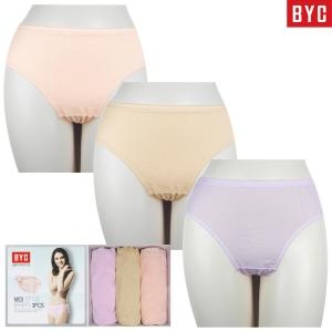 BYC 순면 미디 삼각팬티 3매입_BYL7595_이미지