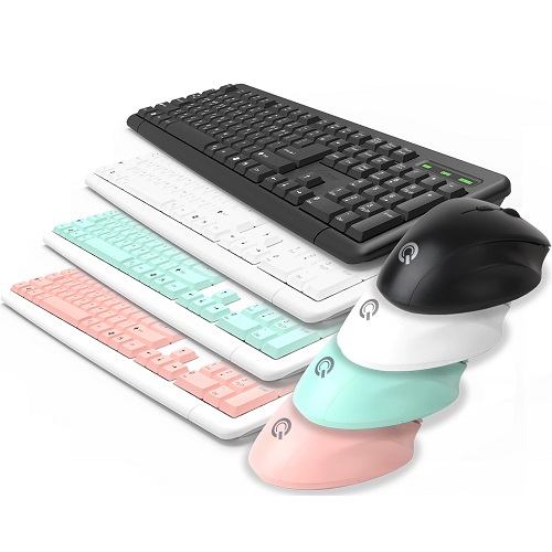 QSENN MK280 무선 키보드 마우스 세트 (블랙)_이미지