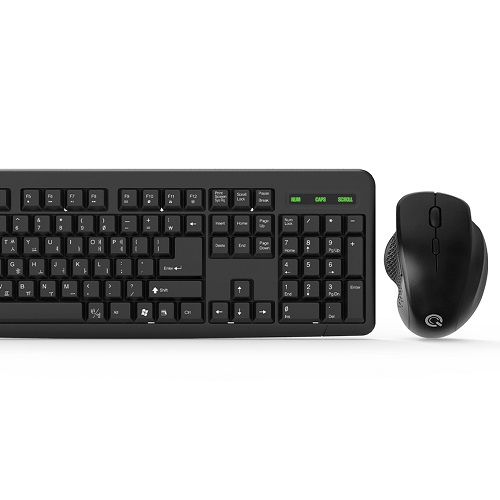 QSENN MK280 무선 키보드 마우스 세트 (블랙)_이미지