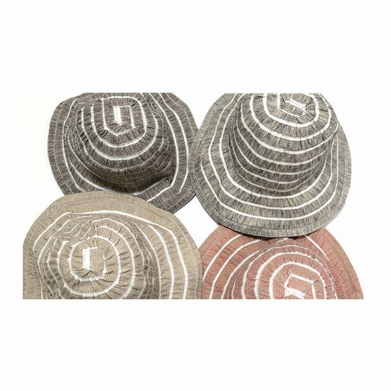 쿨코튼 스트라이프 와이어 챙모자 JCC18S-OXRIC13