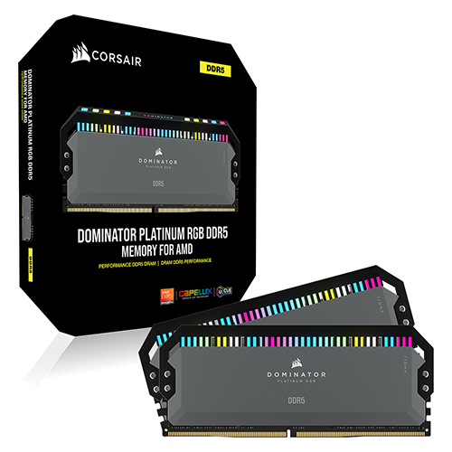 CORSAIR DDR5-5600 CL36 Dominator Platinum RGB AMD 패키지 (32GB(16Gx2))_이미지