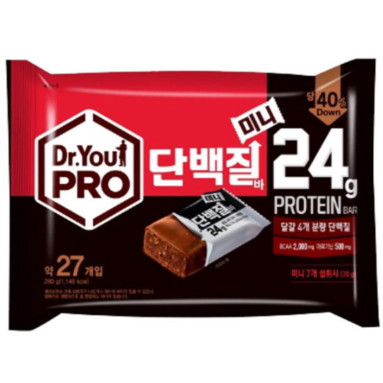 오리온 닥터유 프로 단백질바 미니 27개입 280g (3개)