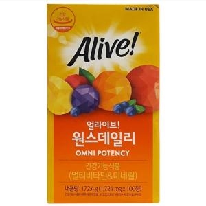 얼라이브 원스데일리 멀티비타민 100정 (5개)_이미지