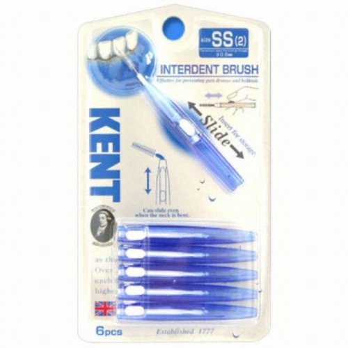 켄트 치간칫솔 SS 0.8mm 6개 (1팩(6개))_이미지