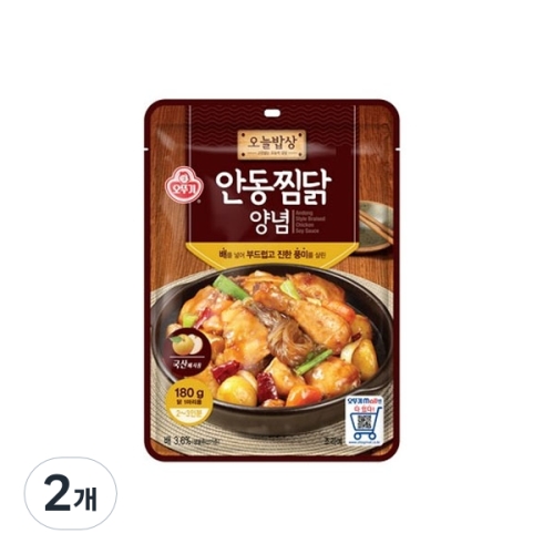 오늘밥상 안동찜닭 양념 2개 180g
