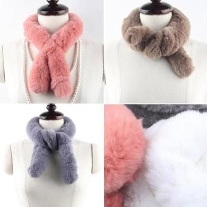 리얼 FUR 쁘띠 토끼털목도리 S11346856