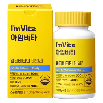 종근당건강 아임비타 멀티비타민 데일리 850mg 60정