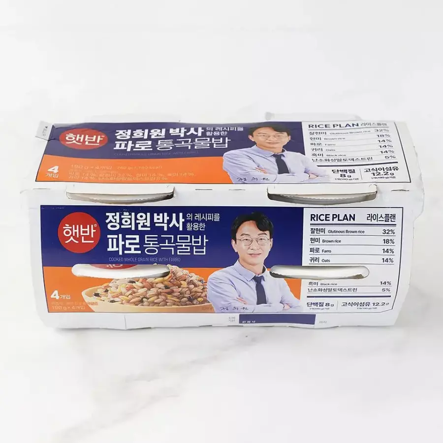 CJ제일제당 햇반 라이스플랜 파로 통곡물밥 190g (4개)_이미지