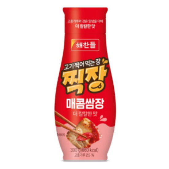 해찬들 고기 찍어 먹는 장 찍장 매콤쌈장 300g (3개)_이미지