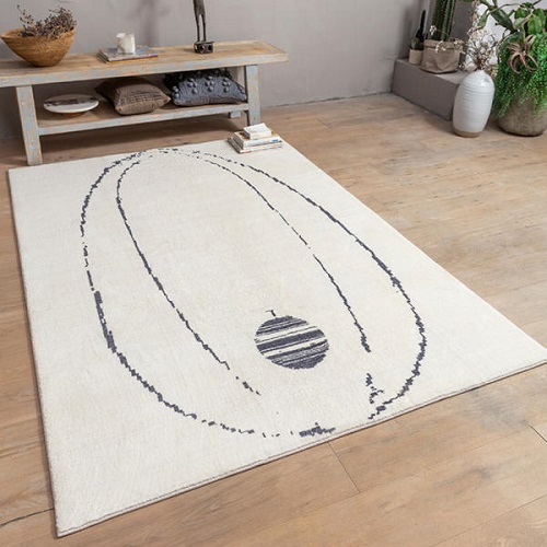 한빛카페트 스핀 미니멀 빈티지 디자인 러그 카페트 (150x100cm)_이미지