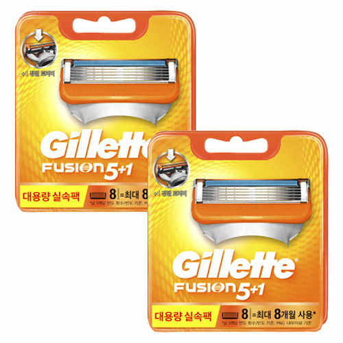 질레트 퓨전 면도날 (16개)