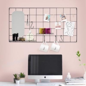 세종기업 철망 메쉬망 메쉬보드 네트망 선반 후크 거울 세트_이미지