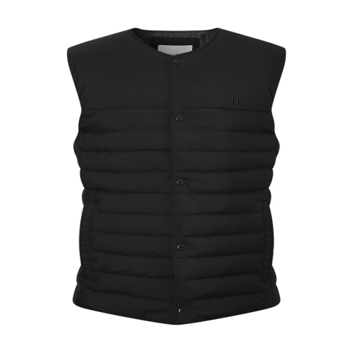 LF 헤지스 남성 블랙 다운 패딩베스트_WHJU4D406BK