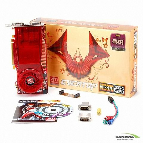 EVERTOP �󵥿� HD 3870 DDR4 512MB