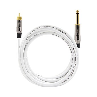 탑라인에이치디 HDTOP RCA to 5.5mm 모노 MM <b>메탈</b>화이트 케이블