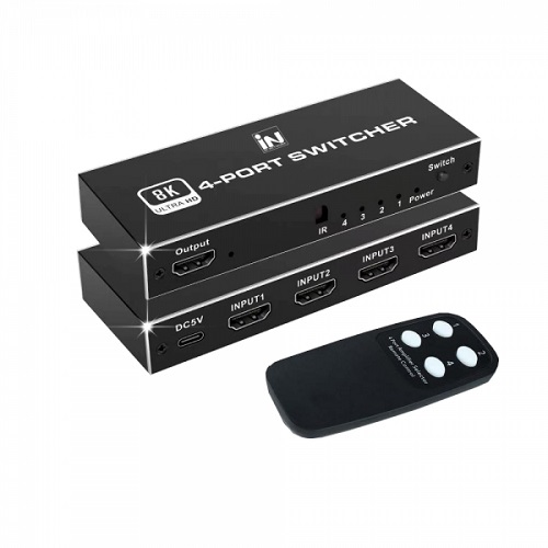 인네트워크 IN-8KHSW41 4:1 HDMI 선택기