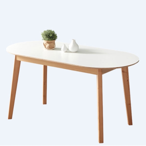 엠하우스 엠비오 원목 HPM 타원 식탁 1200 (의자별도)_이미지