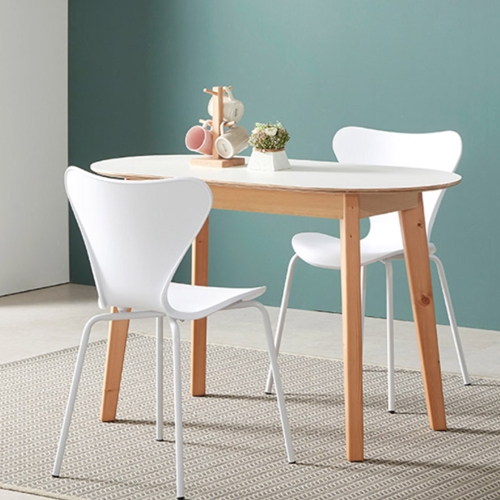 엠하우스 엠비오 원목 HPM 타원 식탁 1200 (의자별도)_이미지