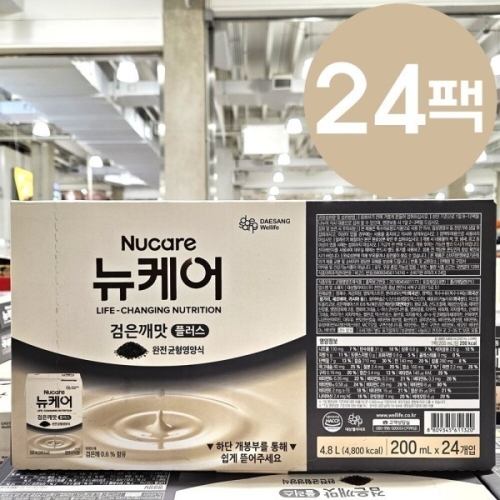 대상웰라이프 뉴케어 검은깨 맛 플러스 200ml (24개)_이미지