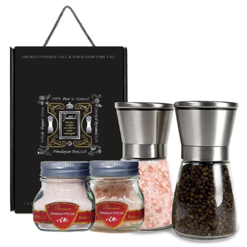 서진산업 히말라야 핑크소금 통후추 선물세트 고메4호 (1개)