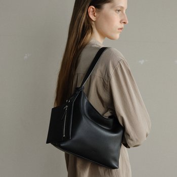 로서울 Mini pulpy hobo bag (Black)_이미지