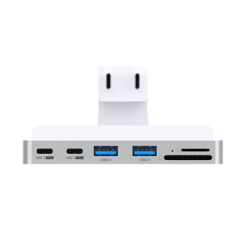 위즈플랫 iHUB WIZ-UC70IMAC 클램프 허브 (7포트/듀얼 Type C)_이미지