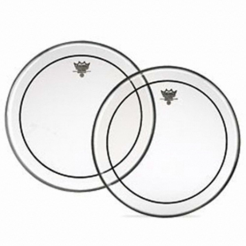 Remo Pinstripe 대만산 22인치 베이스 투명 드럼피 EN-1322-PS