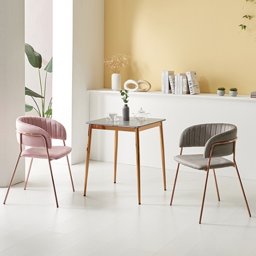 진영가구 고저스 사각 세라믹 식탁 600 (플린의자2개)_이미지