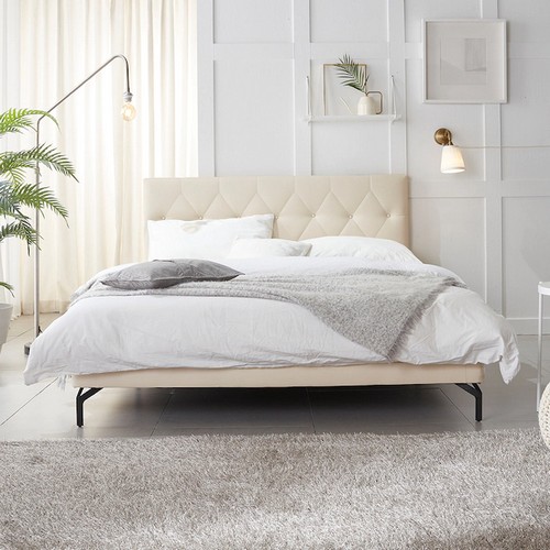 지젤 가죽 침대 Q