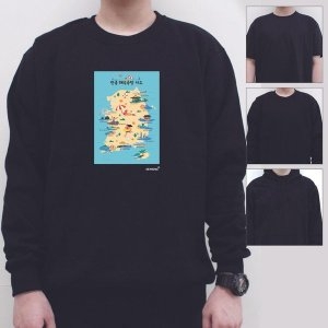 키밍 전국 해수욕장 지도 티셔츠 후드 맨투맨 반팔 W5BF976