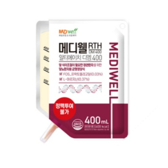 엠디웰 메디웰 RTH DM 400 400ml (튜브급식 환자용) (20개)_이미지