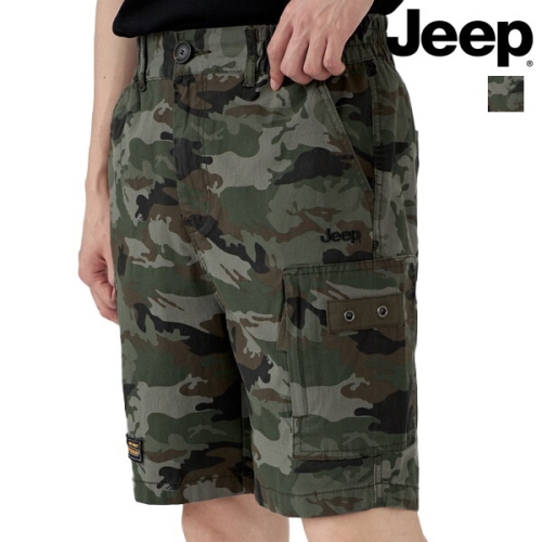 JEEP 공용 밀리터리 패턴 우븐 반바지_JN2PTU856_이미지