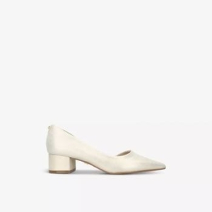 아미 5469622 CARVELA COMFORT C lla cut-out side metallic-suede court heels
