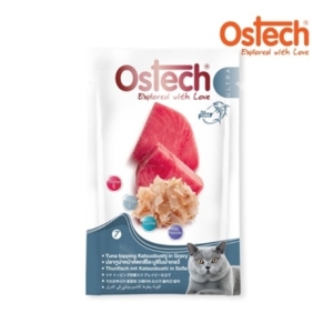 오스테크 그레이비 파우치 참치+가스오부시 70g (12개)