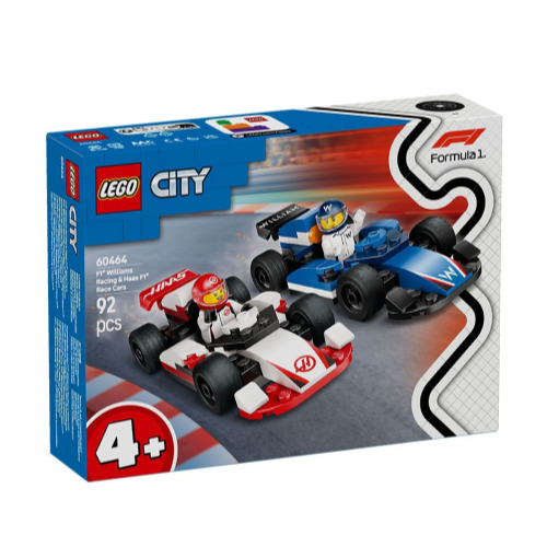 레고  F1 Williams Racing & Haas F1 레이스 카 (60464) (일반구매)