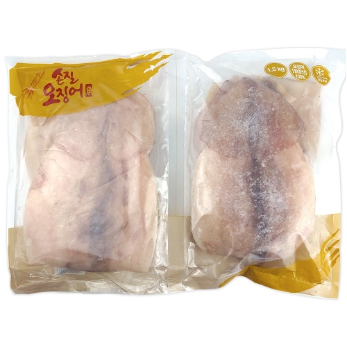 코스트코 커클랜드 냉동 손질 오징어 1.5kg (1개)
