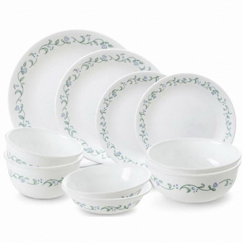 코렐브랜드 코렐 컨트리커트지 2인 한국형 원형 홈세트 10P