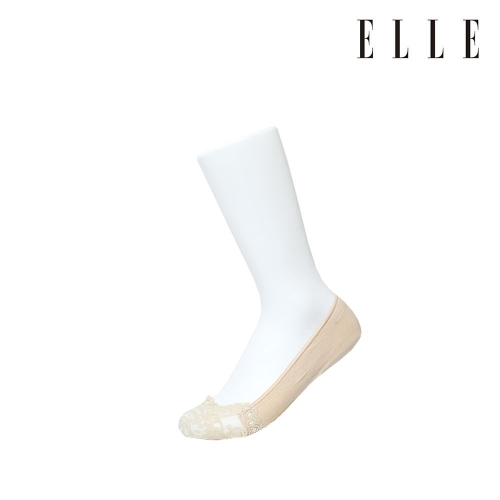 엘르 양말  숙녀 앞코 레이스 덧버선 3족묶음 EE21145C_이미지