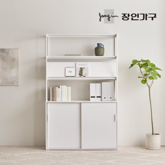 마운트 매거진랙 3단 선반 슬라이딩장 세트 1200