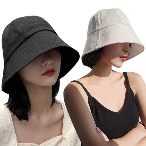 오엠티 여름 롱 버킷햇 여성 면 벙거지모자 햇빛가리개 ODM-BUCKET01_이미지