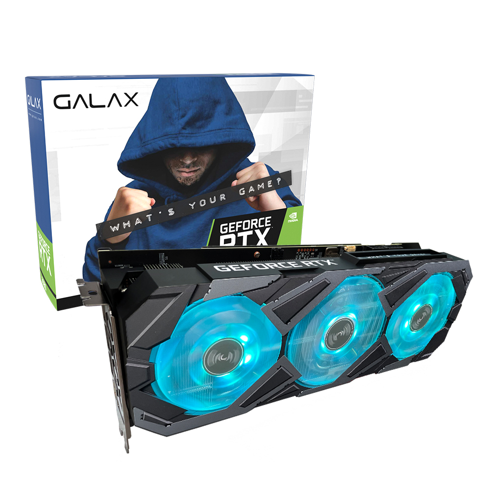 갤럭시 갤라즈 GALAX 지포스 RTX 3080 EX GAMER BLACK OC D6X 12GB LHR